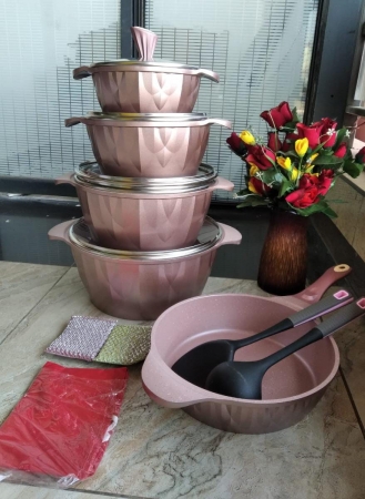 15pcs ldenbo Non-Stick Kitchen Pot Cookware set